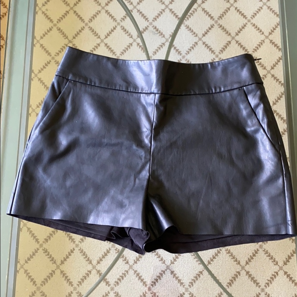 NWT Express Faux Leather Shorts